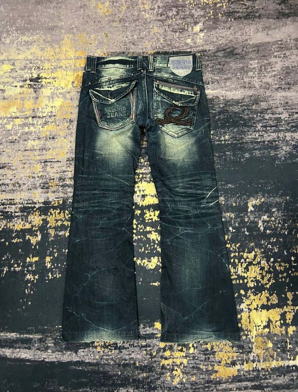 Riggerman Jeans Distressed Flare Jeans